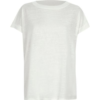 White square fit t-shirt